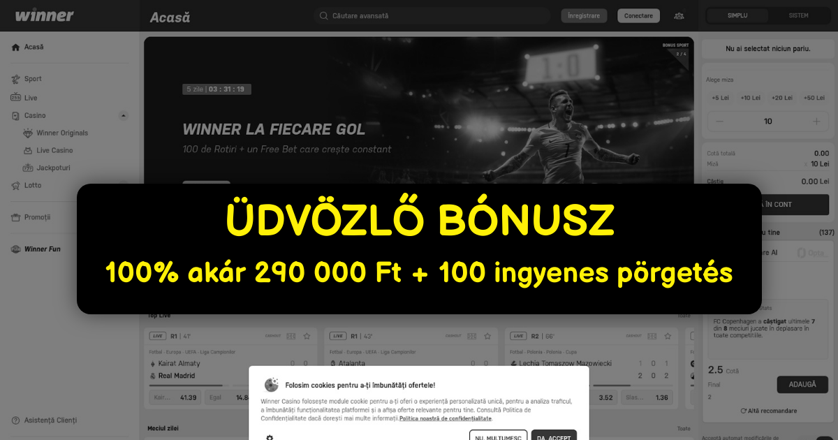 Winner Casino - Legjobb Online Slotok | Magyarország Hivatalos